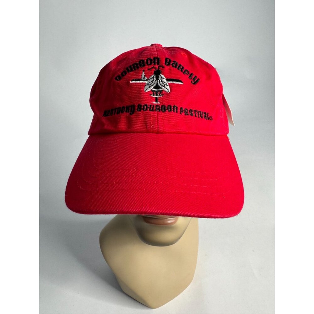 Ouray Sportswear Red Cotton Baseball Cap Kentucky Bourbon Festival